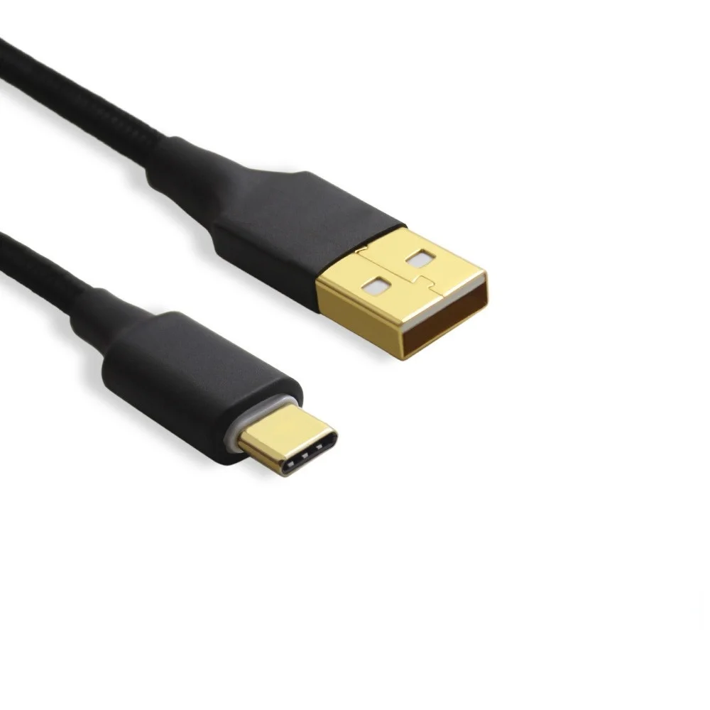 Кабель передачи данных OTG с разъемами USB Type-A и Type-C штырь-штырь-штырь