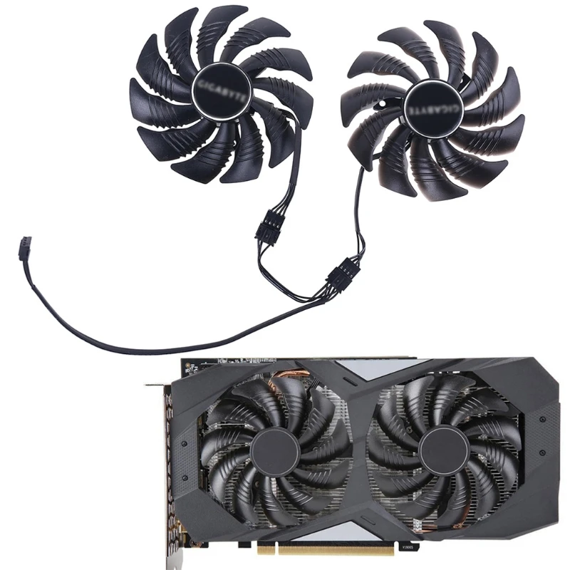 

88mm PLD09210S12HH 4Pin Cooling Fan for Gigabyte GeForce GTX 1660 1660Ti Graphics Card