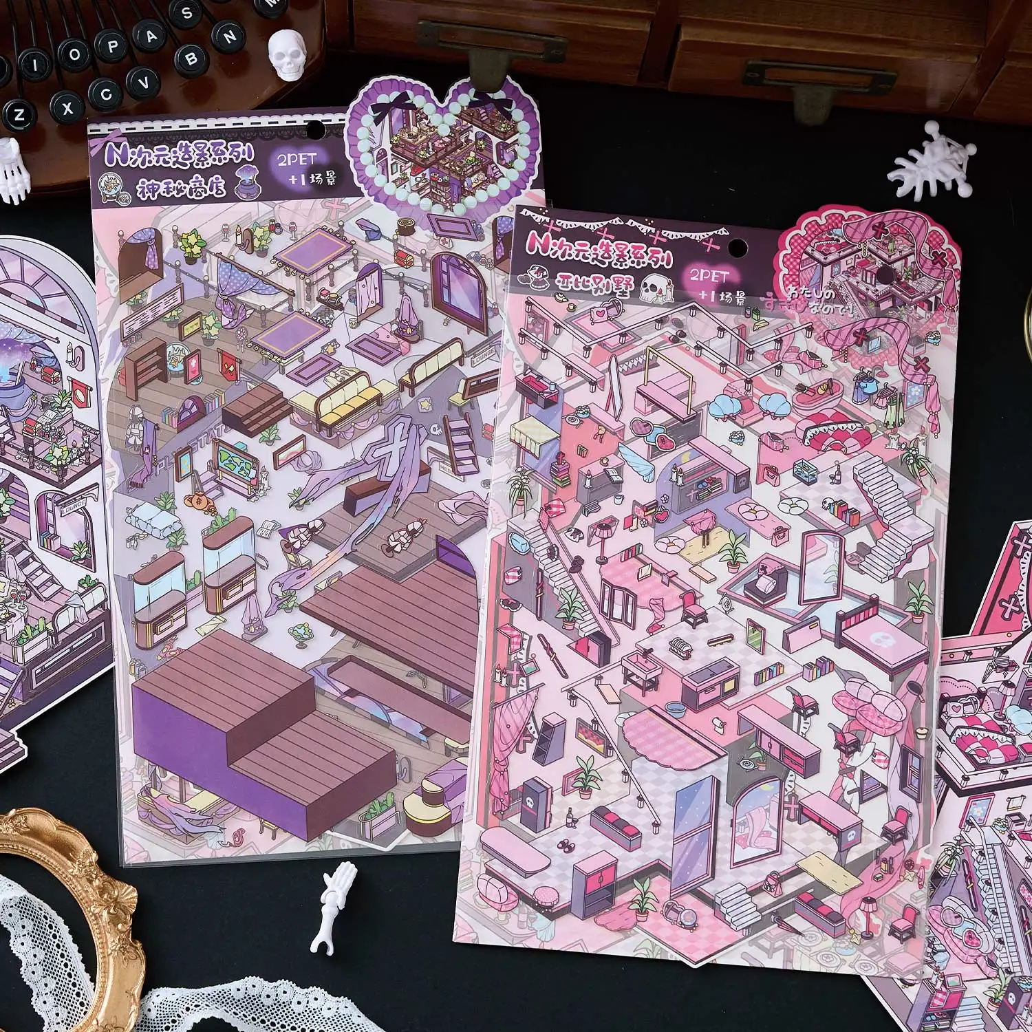 

Kawaii 3D мультяшные наклейки