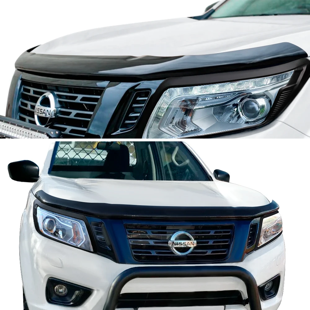 Матовая черная защита капота для Nissan Navara NP300 2014 2015 2016 2017 2018 2019 2020