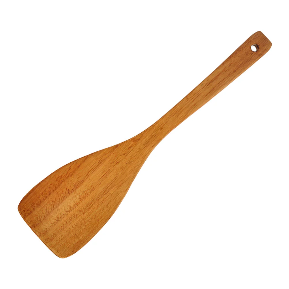 

Restaurant Kitchen Spatula Long Handle Shovel Household Cooking Tool (Brown)