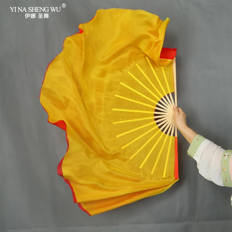 1 пара (1 л + р) профессиональных фанатов из натурального шелка реквизит китайского