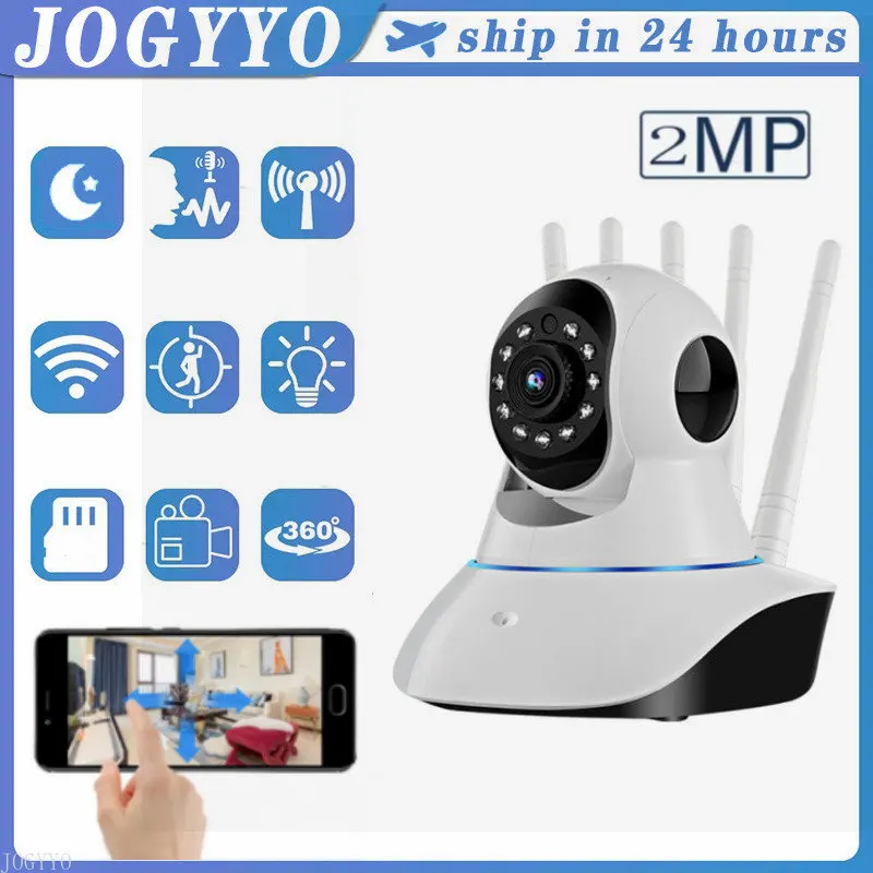 

Камера видеонаблюдения, 2 Мп, Wi-Fi, ночное видение, двусторонняя, голосовая, 360 градусов