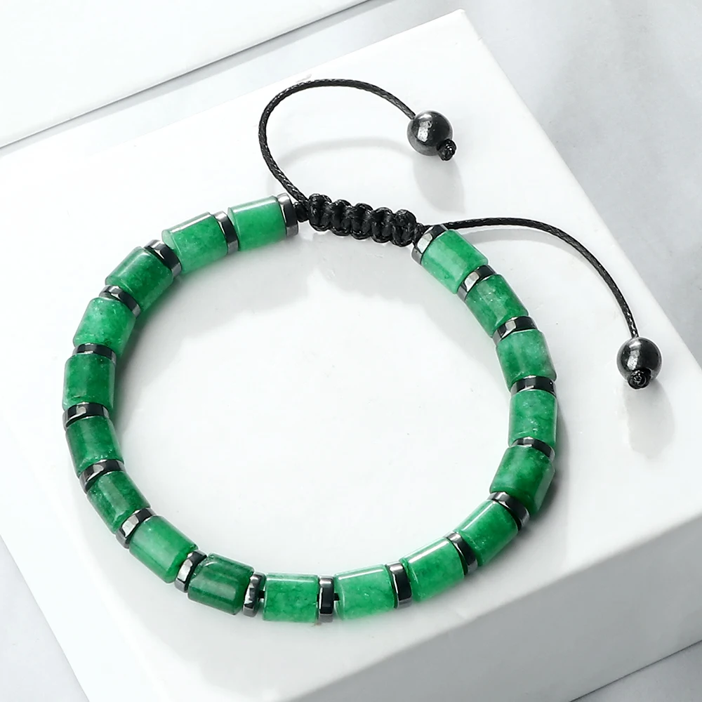 Цилиндрический браслет из камня тигрового глаза