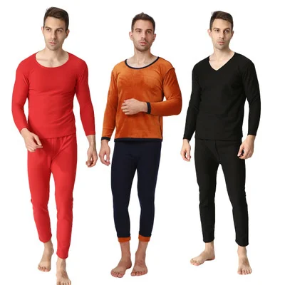 

New Arrival Autumn and Winter style plus size 7XL 8XL 9XL Soft Long Johns sets Menthermal underwear suits