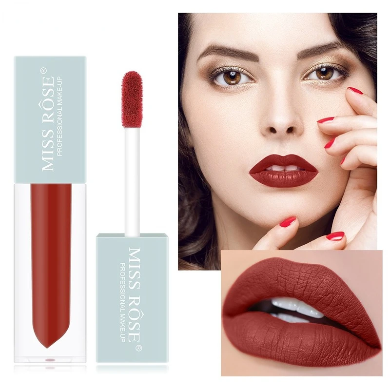 

Velvet Matte Lipstick Lips Makeup Nude Lip Stick Make Up Cosmetics Foggy Smooth Matt Tint Lip Balm Cream Pigment