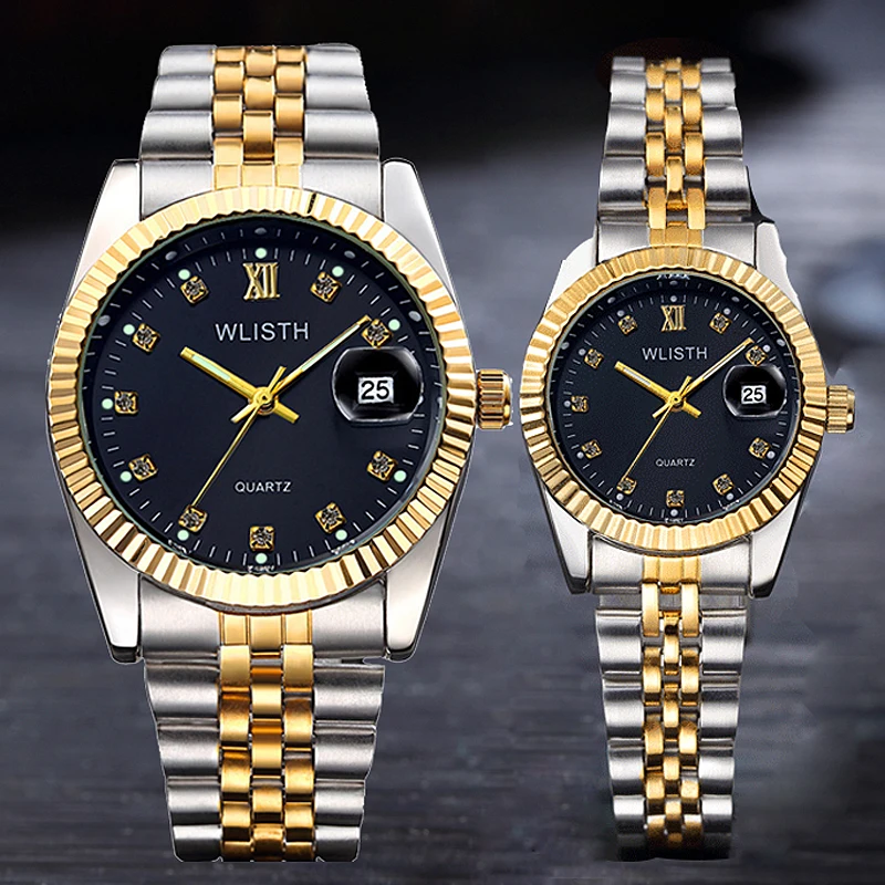 Top Brand Couple Watch Mens Watches Luxury Quartz Watch Women Clock men Ladies Dress Wristwatch Casual lovers Fashion Watch