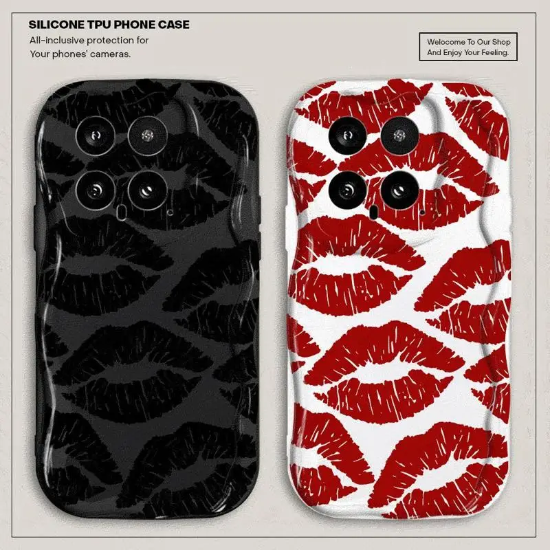 Чехол для телефона с изображением сексуальной девушки красных черных губ и