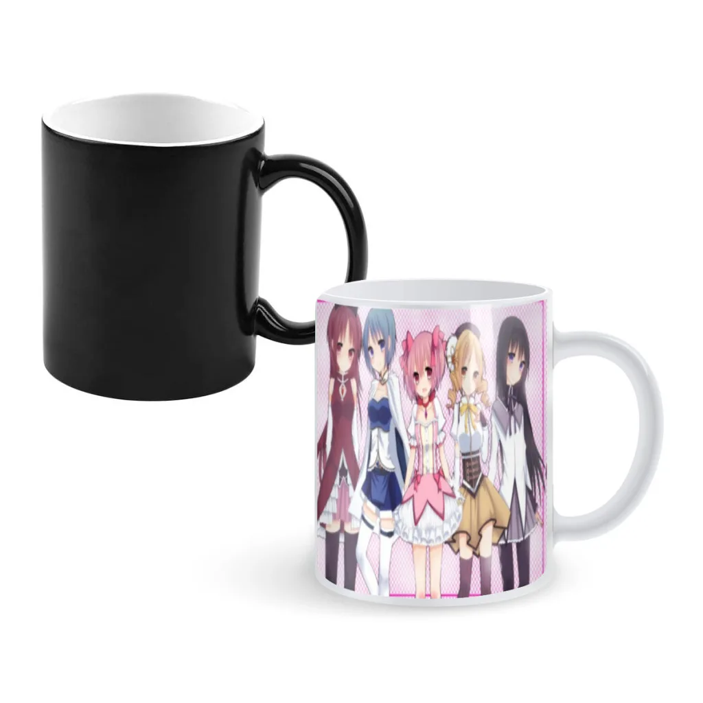 Кофейная кружка Puella Magi Madoka Magica с мультяшным принтом манга Волшебная керамическая
