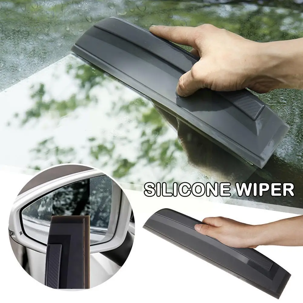 

Flexible Soft Silicone Non-Scratch Handy Squeegee Car Window Drying Wrap Water Tool Car Silicone Clean Wiper Wipe Scraping A1X7