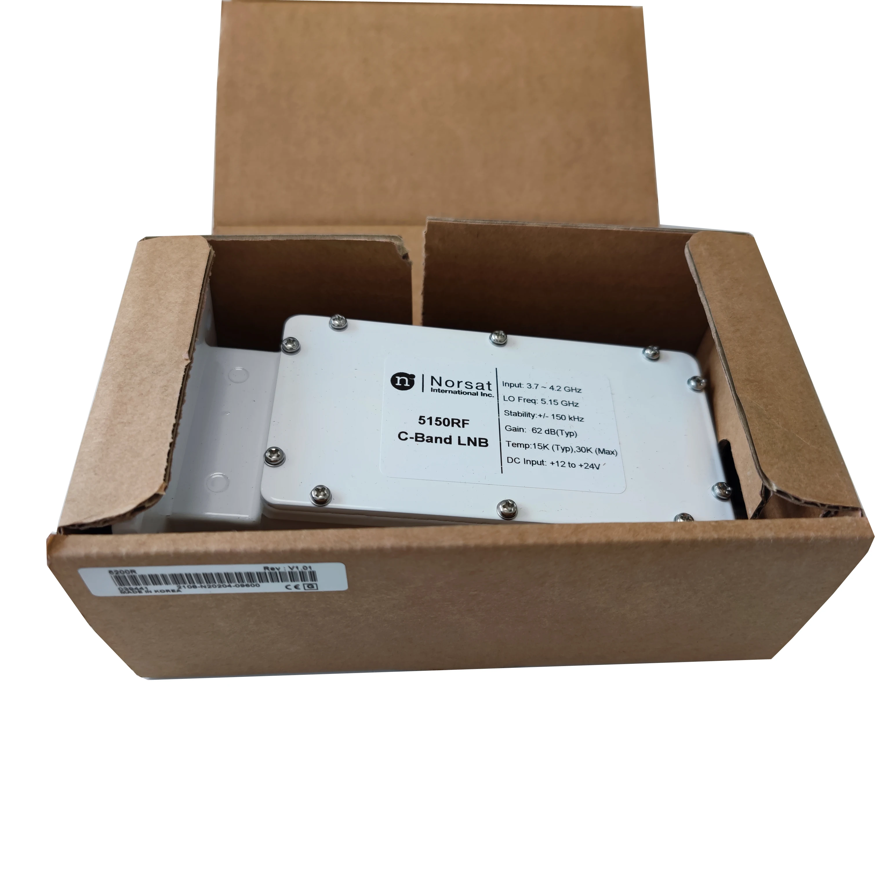 Однополярный LNB с входом 3 7-4 2 ГГц Digital Ready Norsat 5150RF C Band |