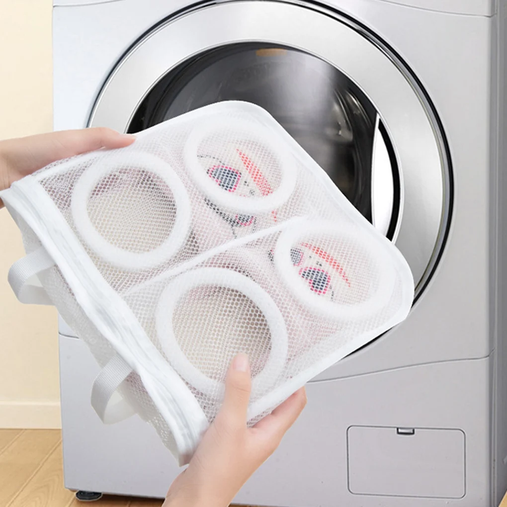 

New PortableWashing Machine Shoe Bag Laundry Underwear Sneakers Cleaning Mesh Bags with Zipper Wash Net Pouch for Outdoor Travel