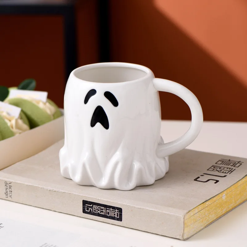 1 шт. керамическая кружка с ложкой 400 мл