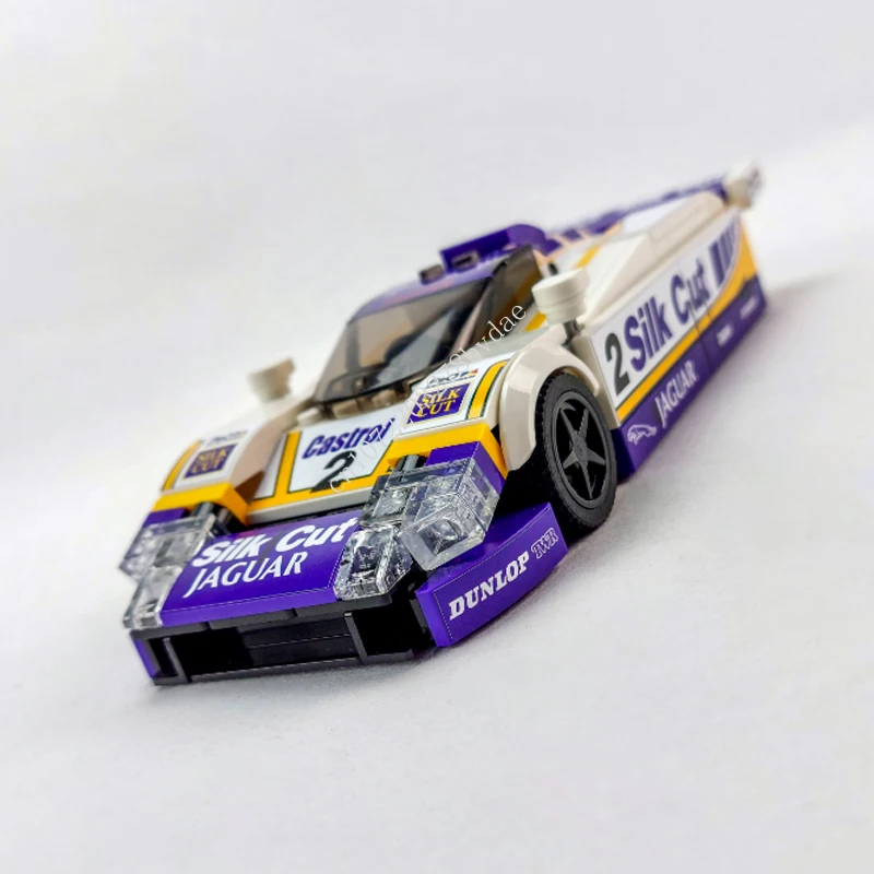 

268 шт. строительные блоки MOC Speed Champions XJR-9 LM Sportscar Racing, технологические кирпичи «сделай сам», креативная сборка, детские игрушки, подарки