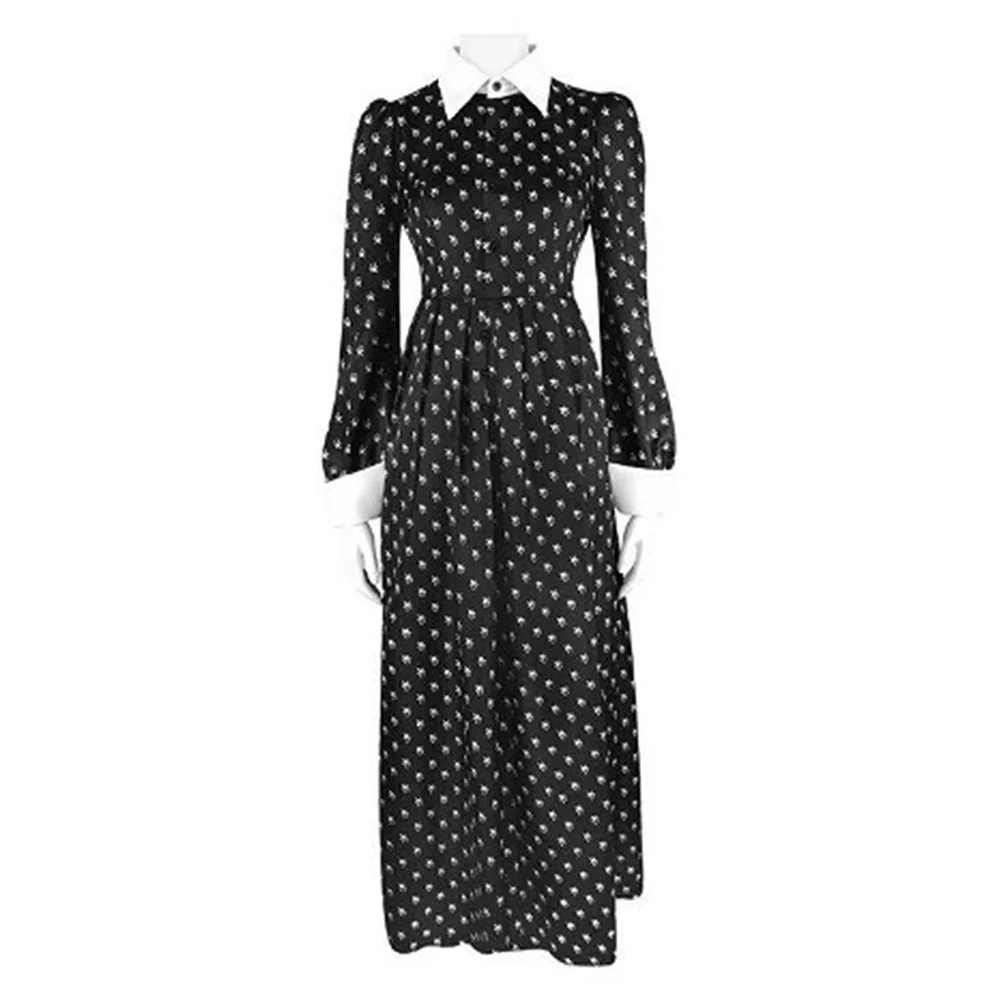 

Wednesday Addams Cosplay Anime Costume For Girls Kids Dress Outfits Halloween Carnival Party Christmas Clothes Role Play