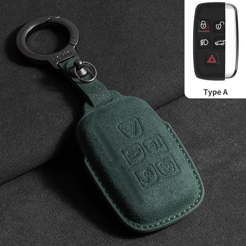 

Замшевый чехол для автомобильного ключа, чехол для Land Rover Range Rover Sport Evoque Velar Discovery 5, спортивный защитный чехол для автомобильного ключа, аксессуары