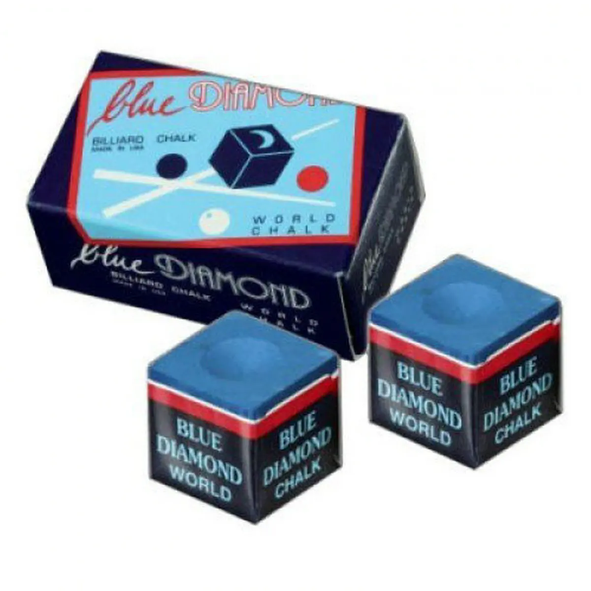 Цена Бильярдный снукер Longoni Blue Diamond World, мелки 2/4/6/8/10 шт.