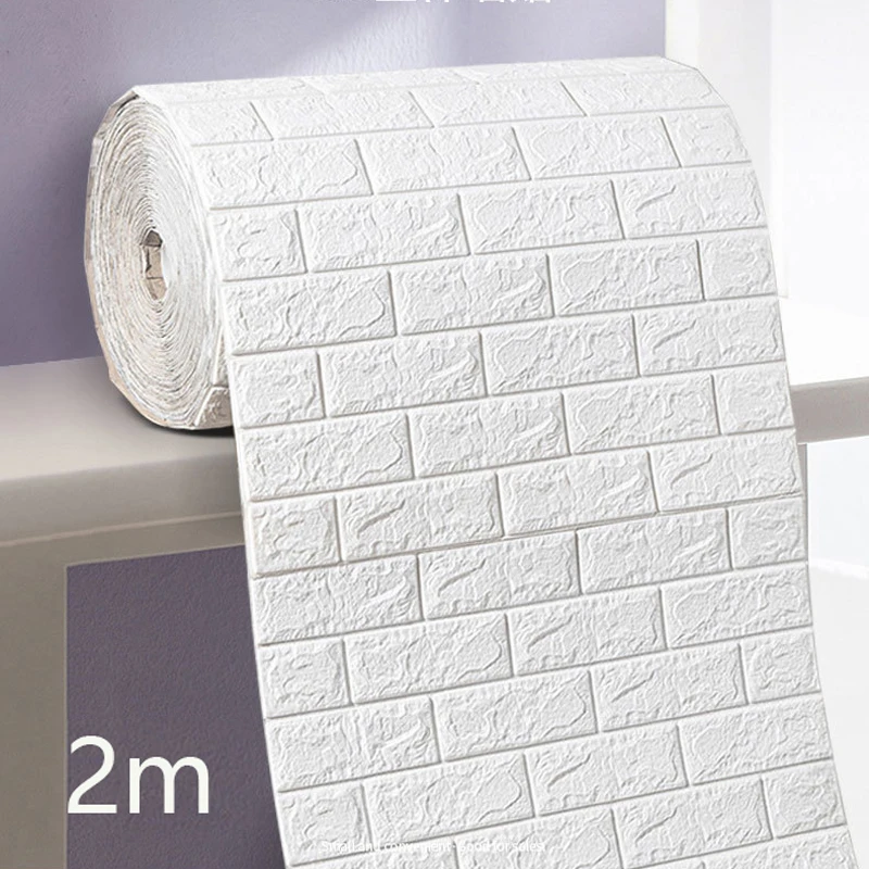 

3D Самоклеящиеся обои 70 см x 2 м, непрерывные водонепроницаемые настенные наклейки, детская комната, спальня, кухня, домашний декор