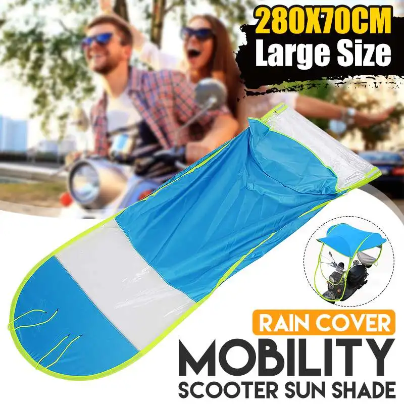 

Motocycle Cover Moto Rain Cover Electric Car Umbrellas Thick Folding Sunscreen Waterproof Wind Battery Car Scooters Sun Shade