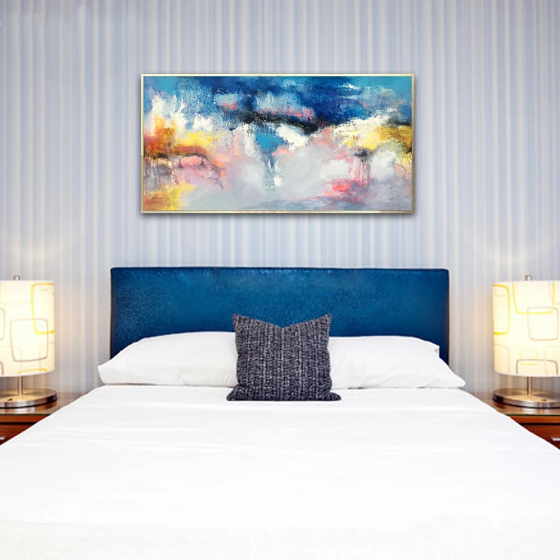 

Большая акриловая живопись, абстрактная живопись, настенное искусство, холст, настенная живопись для гостиной, холст, живопись, Настенный д...