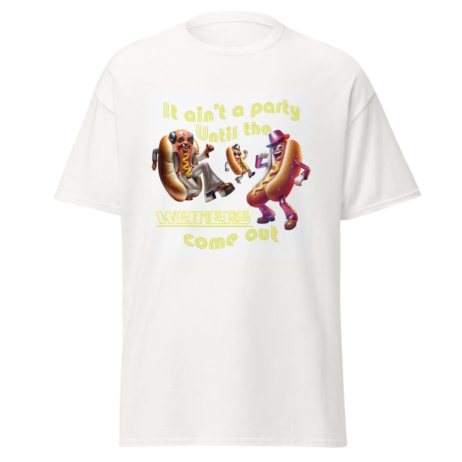Disco Weiners Это не фото пока выйдут забавная футболка унисекс