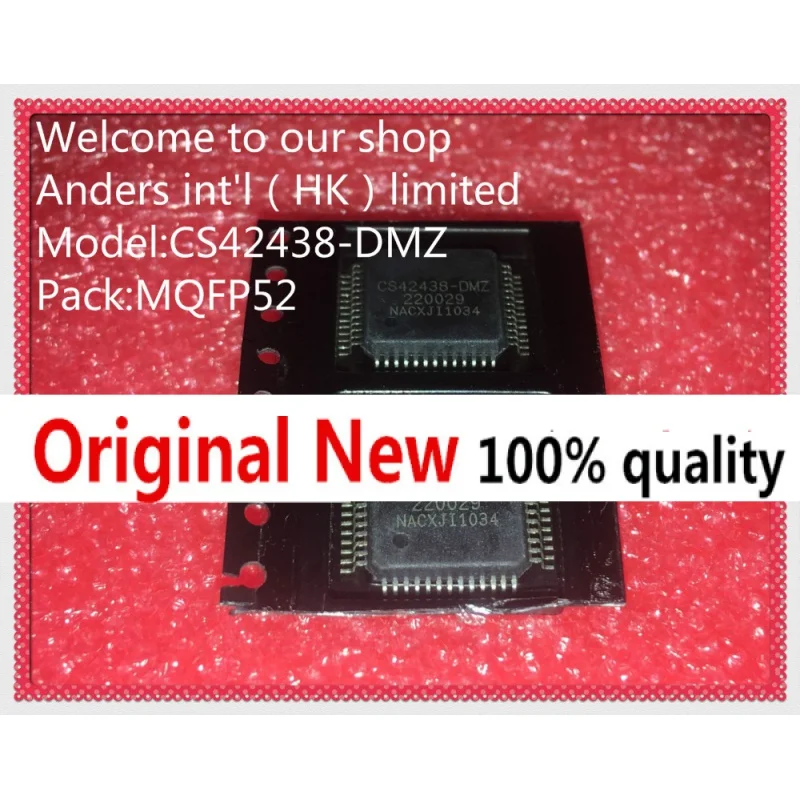 

2pcs/lot CS42438-DMZR CS42438-DMZ CS42438 IC CODEC 108DB 192KHZ 52.-MQFP IC chipset Original