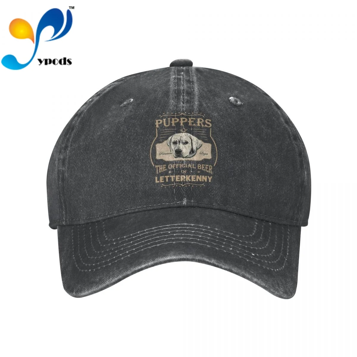

Puppers Premium Larger The Offical Beer Of Letterkenny Denim Baseball cap Snapback Hats Hat for Men Women Caps Casquette hats
