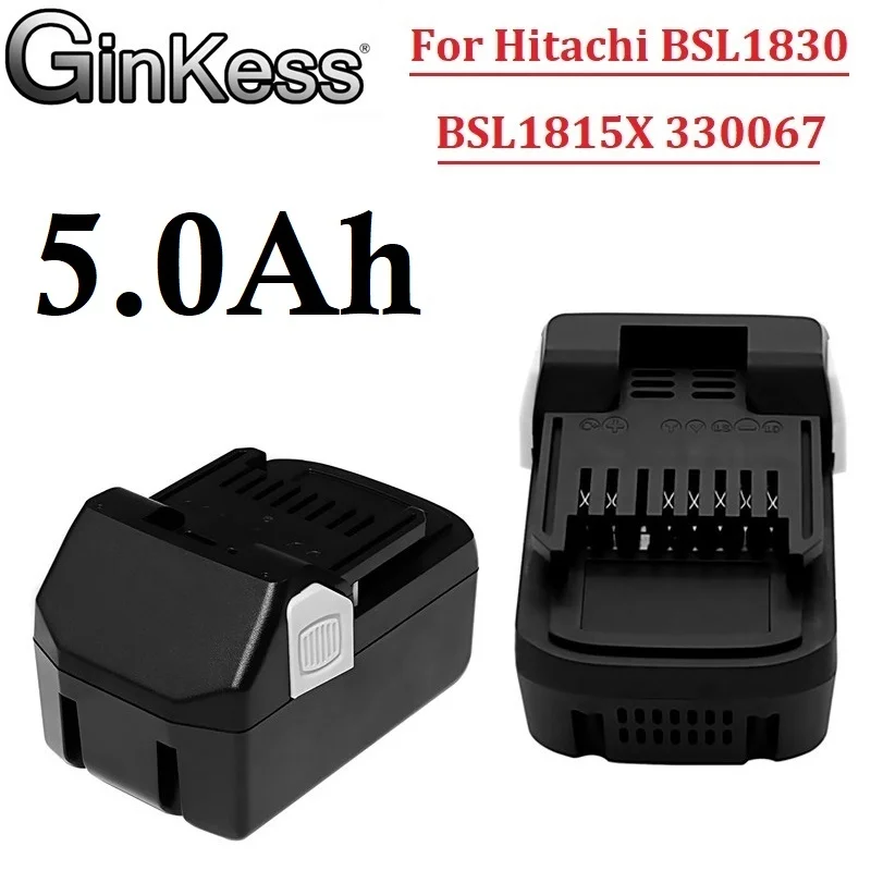 

18V 5.0Ah For Hitachi BSL1815X BSL1830 Tool Battery Rechargeable Battery For Hitachi C18DSLP4 C18DSL 330067 330068 330139 330557