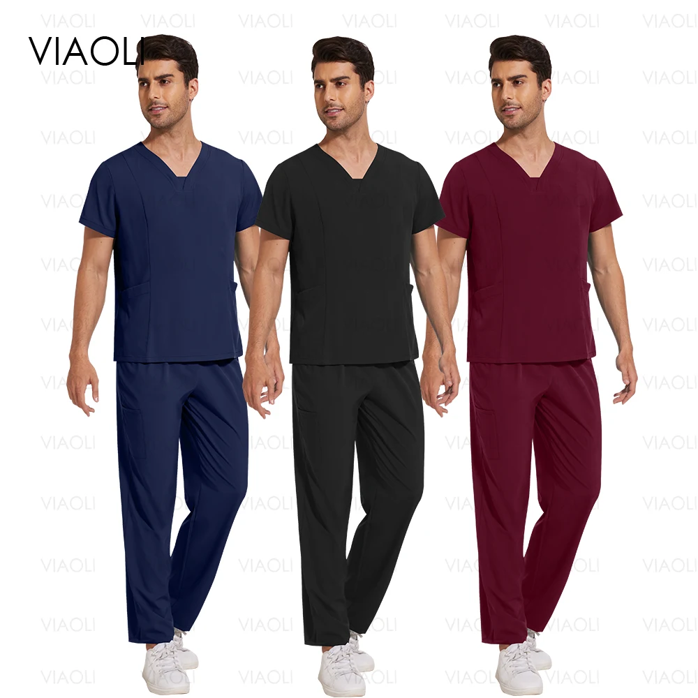 Hospital Scrubs Sets Nurse Accessories Medical Clothing for Women Work Uniforms Dental Clinic Beauty Salon Spa Workwear Overalls