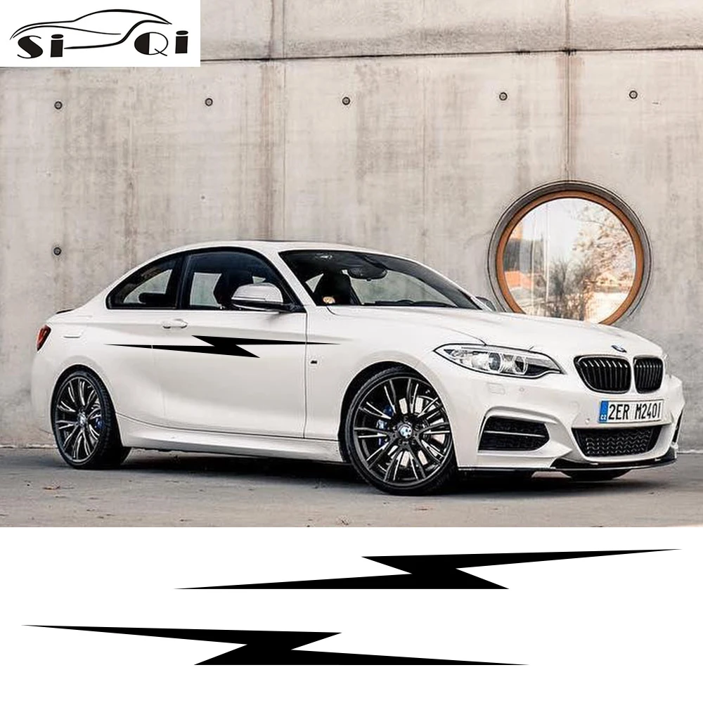 

Автомобильные виниловые графические наклейки с молнией для Audi BMW Ford Vw Lada Toyota Hyundai Nissan Kia Skoda Mercedes Benz Honda аксессуары