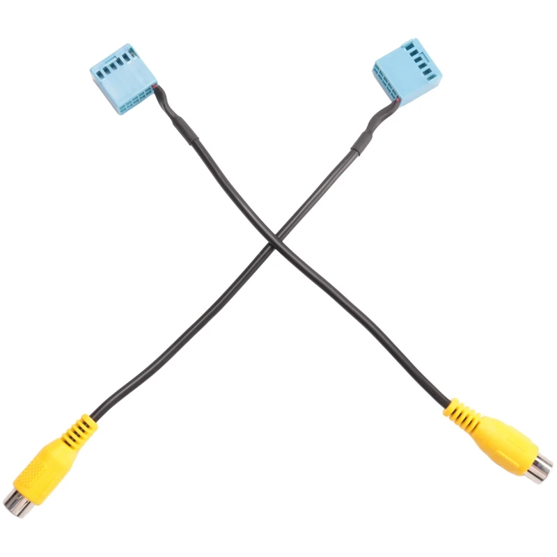 2 шт. автомобильная камера заднего вида RCA видеокамера конвертируемый кабель для