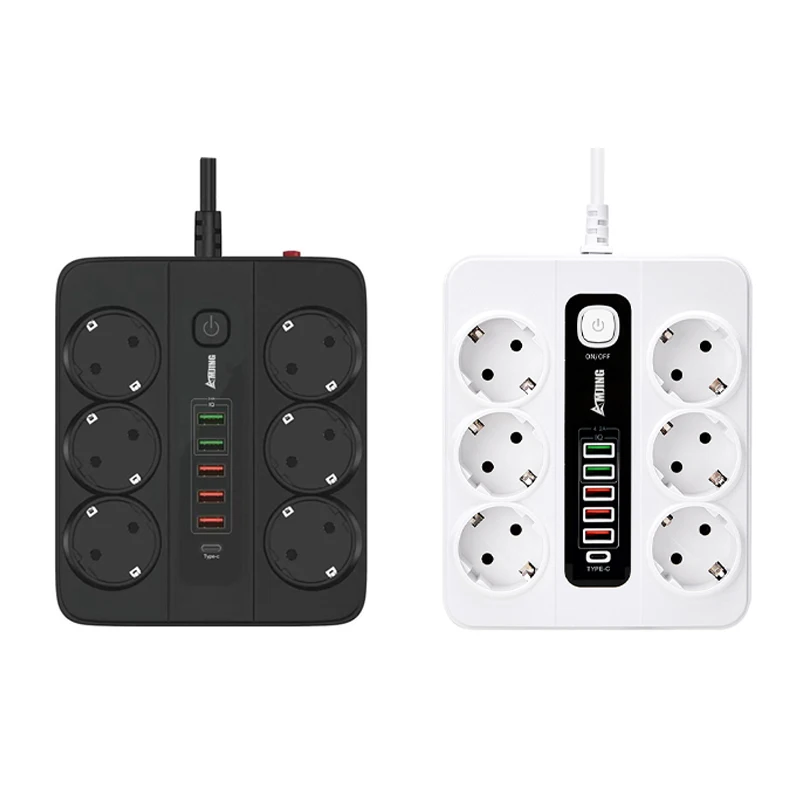 Сетевой удлинитель с USB-разъемом 10 А 250 В 3500 Вт 2 м