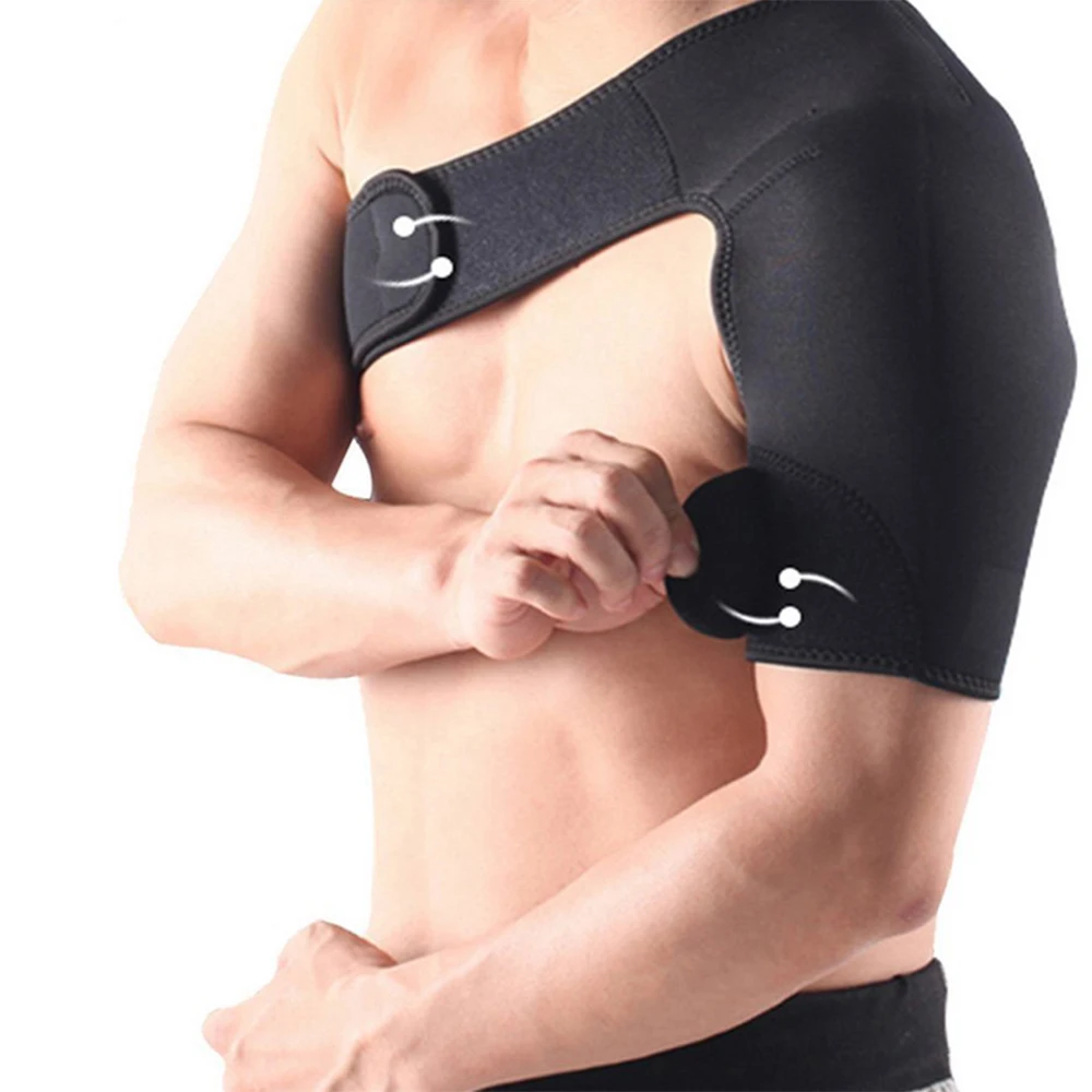 Tcare Adjustable Left/Right Shoulder Support Bandage Protector Brace Joint Pain Injury Shoulder Strap Guard Strap Wrap Belt New images - 6