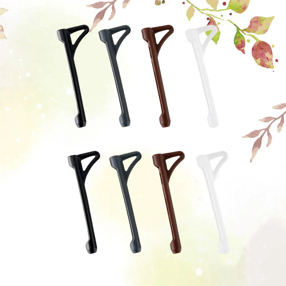 4 пары противоскользящих чехлов для очков аксессуары ног силиконовые очки