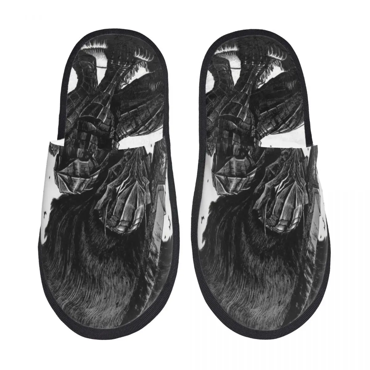 Японские домашние хлопчатобумажные тапочки Anime Berserk Gut для гостиной Нескользящие