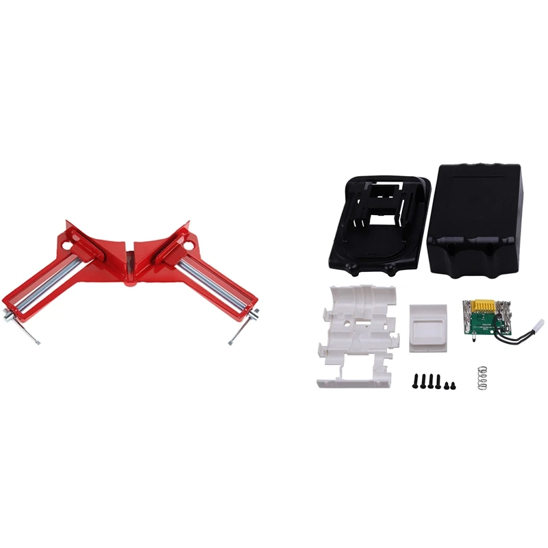 

Multifunction 4 Inch 90 Degree Right Angle Clip & For Makita 18V BL1850 BL1830 Battery Box Kit Replacement