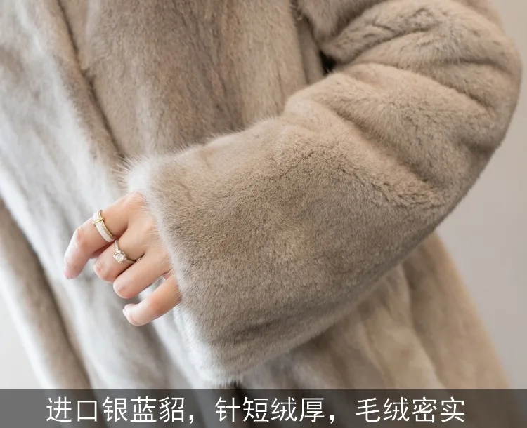 Best Sell Coats Fur Coat Fur Mink Fur Thick Winter High Street Other Slim Real Fur Women's Teddy Coat enlarge