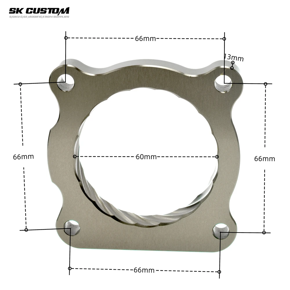 

Для Toyota Prado 2.7L Land Cruiser2700 2TR прокладка корпуса дроссельной заслонки двигателя из кованого алюминиевого сплава дроссельная заслонка Vortex аксессуары для впускной прокладки
