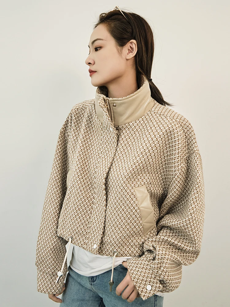 

A New spring and autumn long-sleeved thin fashion all-match small shirt slimming top solid color V-neck jacket casual small roun