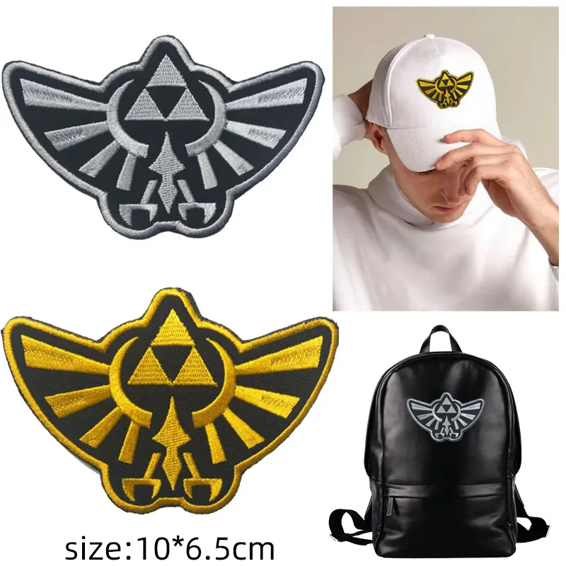 

Zelda Legends Embroidered Patches Clothing Thermoadhesive Patches Fusible Patch on Clothes Wings Logo Tactical Military Badges