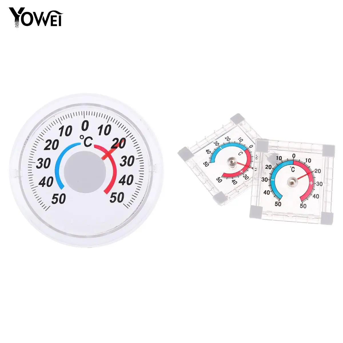 

1PCS Temperature Thermometer Window Indoor Outdoor Wall Garden Home Graduated Disc Measurement
