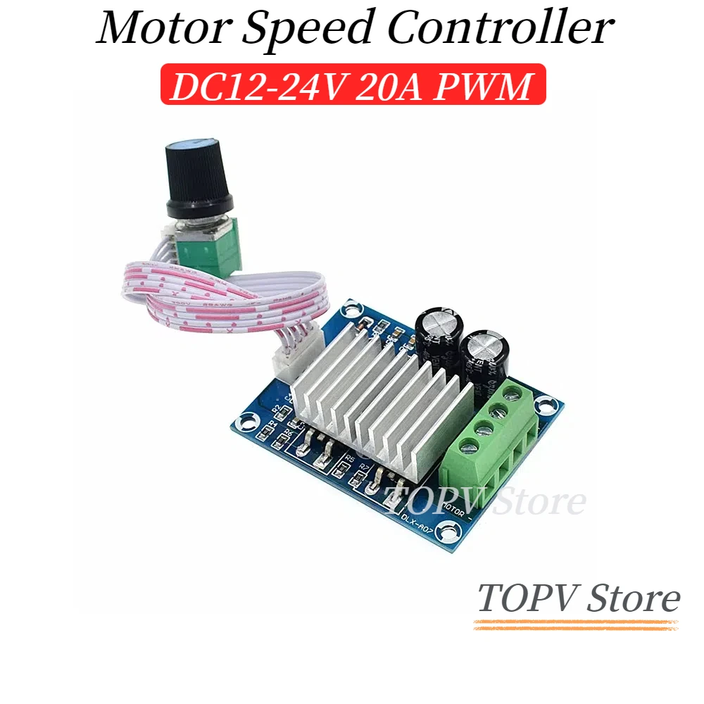 

Контроллер скорости двигателя DC12-24V 20A