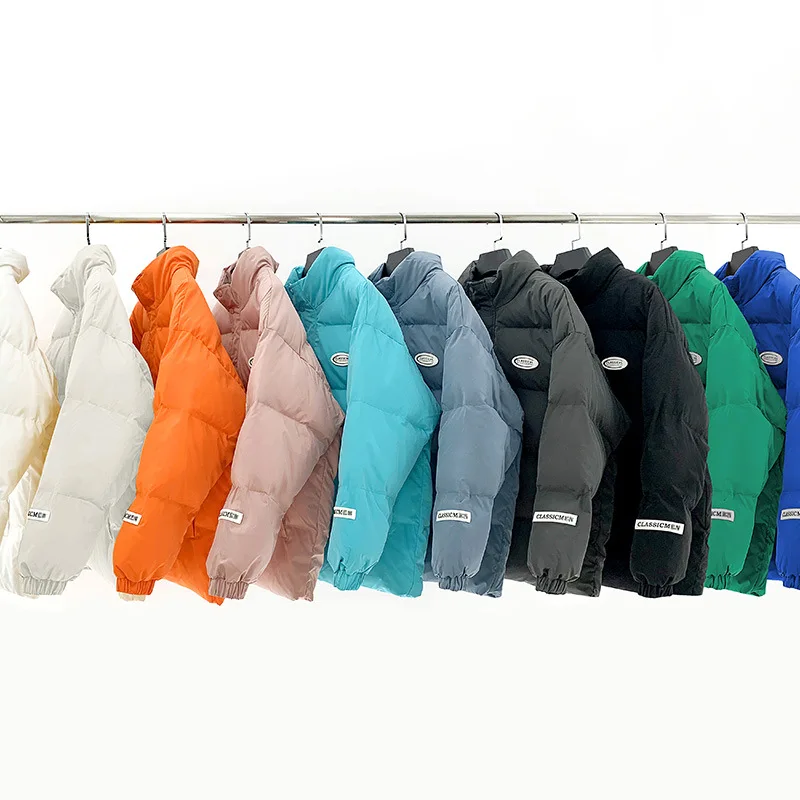 Winter Coat Classic Stand Collar Multi-color Warm Coats Men  Couple's Fashionable Outdoor Sports Jacket  Jaqueta Masculina