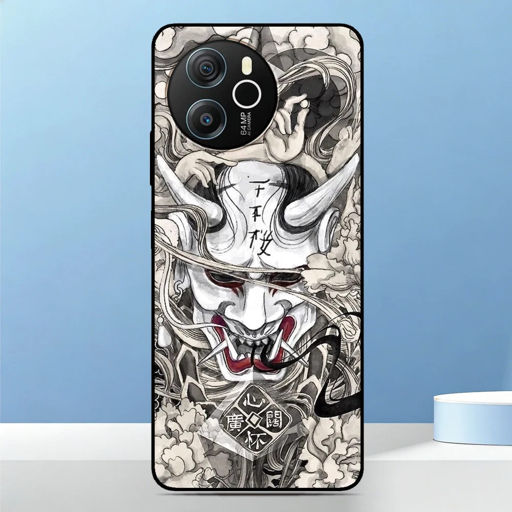 Фото Чехол для телефона Hero Japan Samurai для Blackview A100 A96 A95 A90 A85 Oscal C80 C70 C60 C30 C20 Pro Flat 2 1C 2C Tiger 13 12, задняя крышка №3