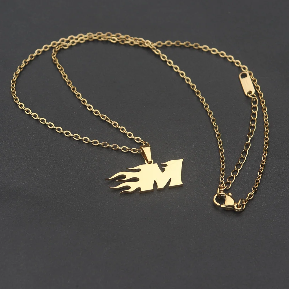 

2022 New Stainless Steel Tiny Initial Necklace for Women Girls Link Chain Minimalist Letter Dainty Necklaces for Women