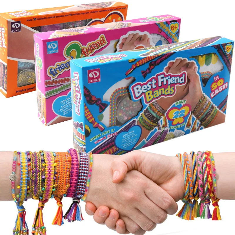 

Children DIY Colorful Beaded Braided Bracelet Wearing Beads Making Jewelry Handmade Toys for Girls Art And Carft Educational Toy