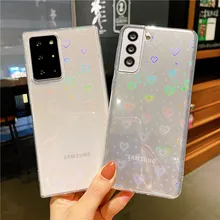Love Heart Phone Case For Samsung Galaxy S22 S20 FE S21 Plus Note 20 Ultra A53 A51 A71 A52 A32 A12 A72 A50 A21S A31 Back Cover