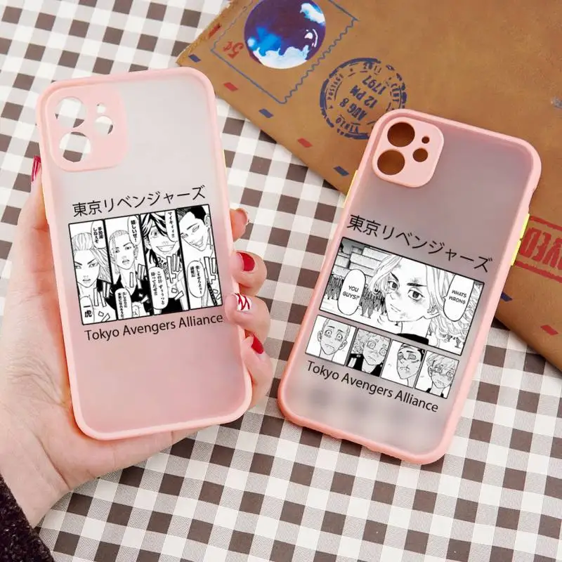 

Tokyo Avengers revengers anime Phone Case matte transparent For iphone 7 8 11 12 13 plus mini x xs xr pro max cover