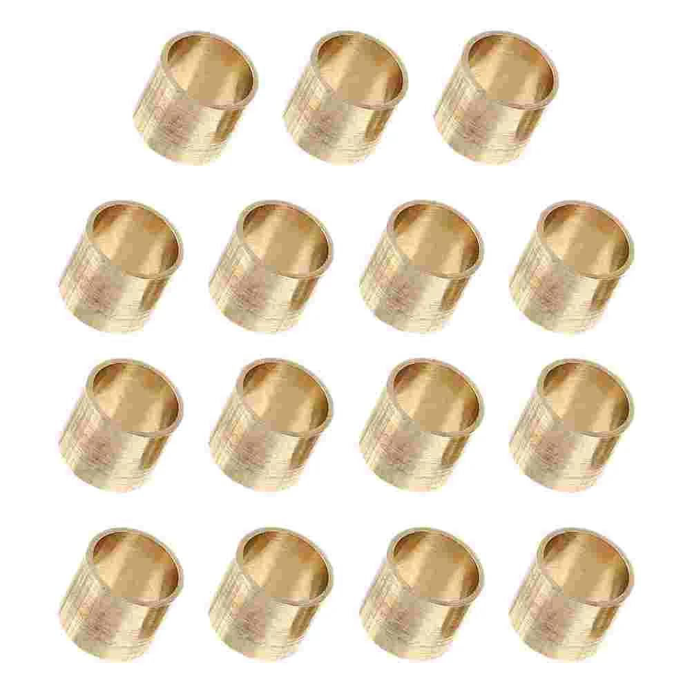 

15pcs Billiard Replacement Parts Copper Ferrules Pool Cue Hoops Replaceable Cue Ferrules for Billiard Hall Gift Gym