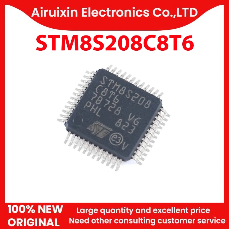 

100% New and Original STM8S208C8T6 LQFP48 1PCS/LOT
